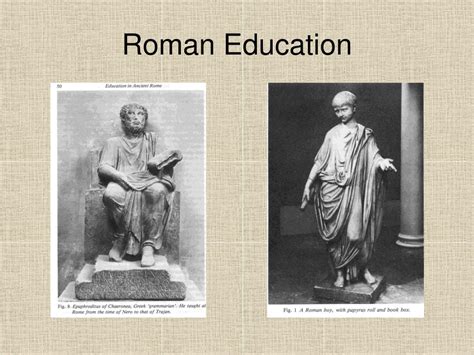 education in rome was brainly